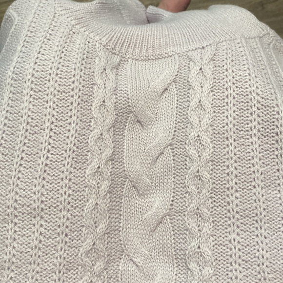 kendall & kylie cable cropped turtle neck sweater size large - Picture 9 of 9